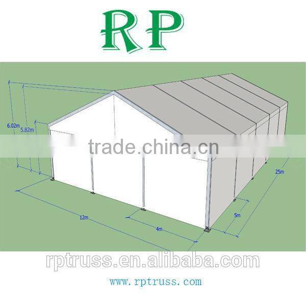 Aluminum frame pavilion tent with windows for outdoor party