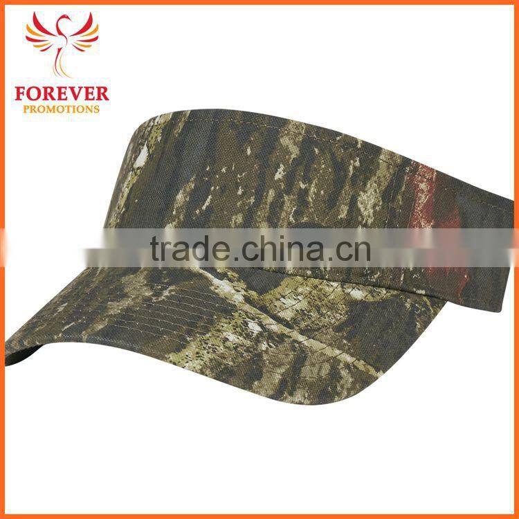 Hot Selling Fashion Camouflage Real Tree Cotton Sweatband Visor