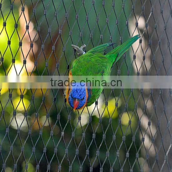 stainless steel woven rope mesh for bird netting