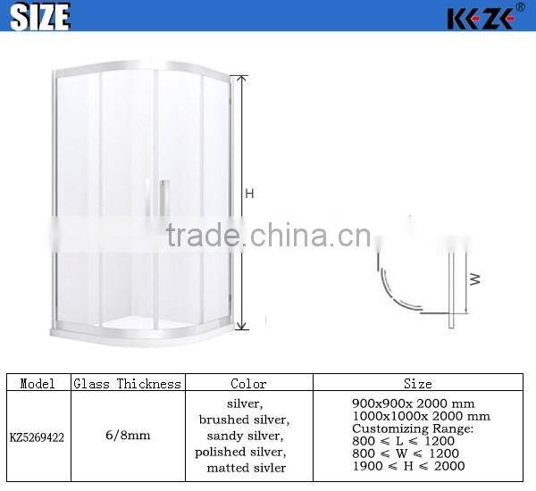 Small type circular Shower Enclosure Made in China