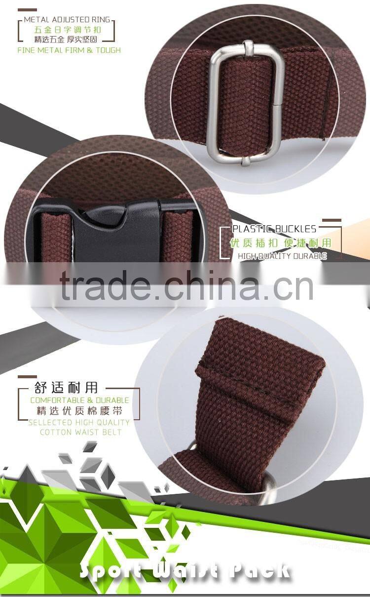 High Quality Multi-function Canvas Bottles & Cans Holster Cross Shoulder & Waist Messenger Bag