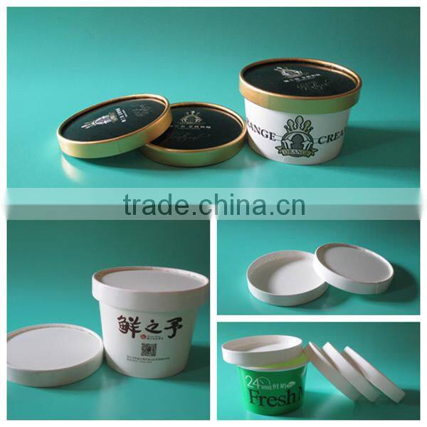 Ice Cream Paper Cups with Lid