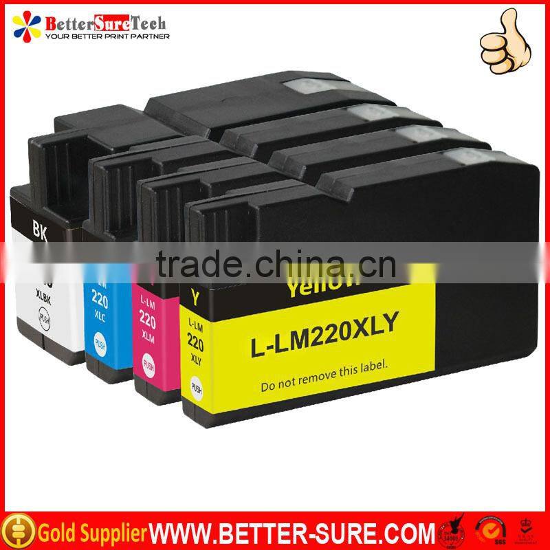 Excellent quality new compatible lexmark 220 xl ink cartridge for lexmark 4000 5500 printer