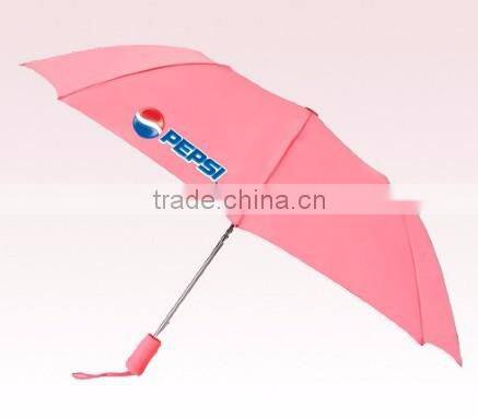 8k Cheap Promotional 3 Fold Umbrella With Logo Print