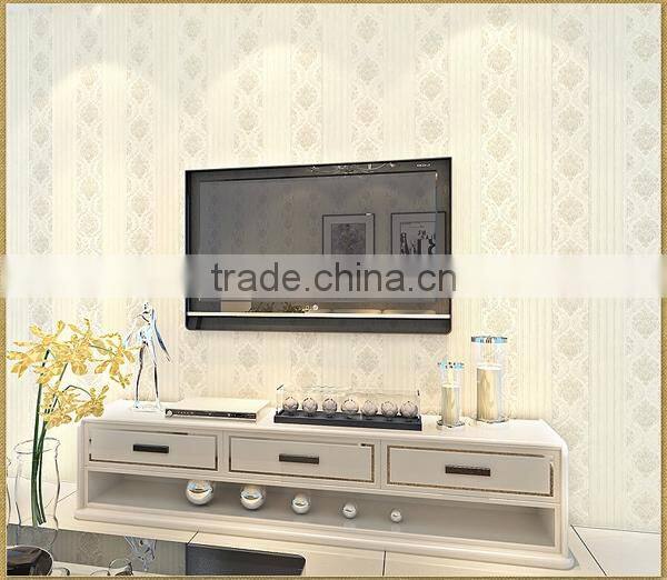 European simple wallpaper vertical stripes non-woven wallpaper home designs