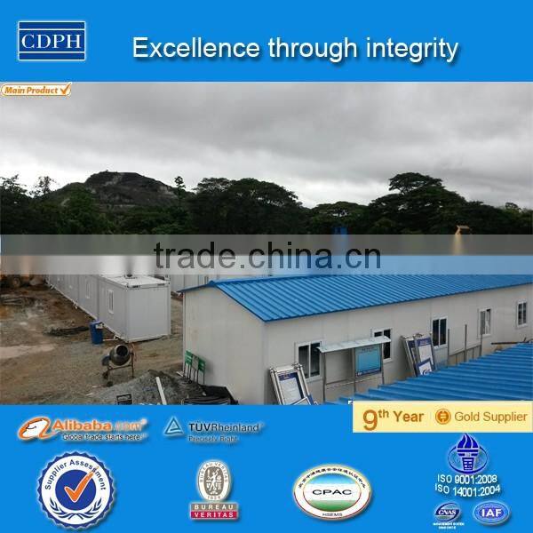 China aliababa galvanized steel structure prefabricated house prices in Papua New Guinea