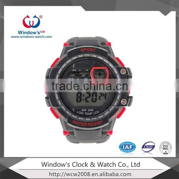 running men sports watches silicone strap luminous dial