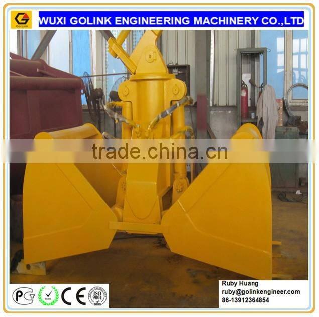 two-jaw hydraulic excavator grab bucket