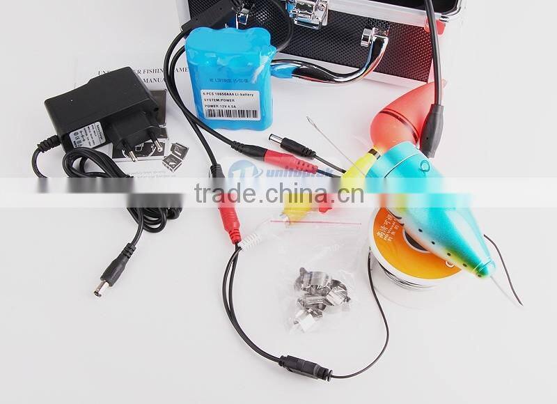 30M(100FT) 1000TVL 12 White Light 7" TFT Color LCD Underwater Fishing Camera Fish Finder Video Camera 30m Cable DVR Recorder