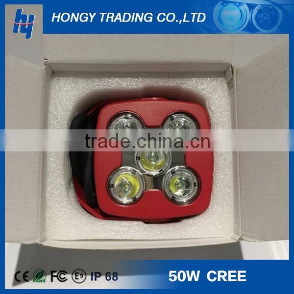 High power 10-30V 5*10w aluminum housing IP67 50w led work light with 14 months warranty,12v auto truck worklight