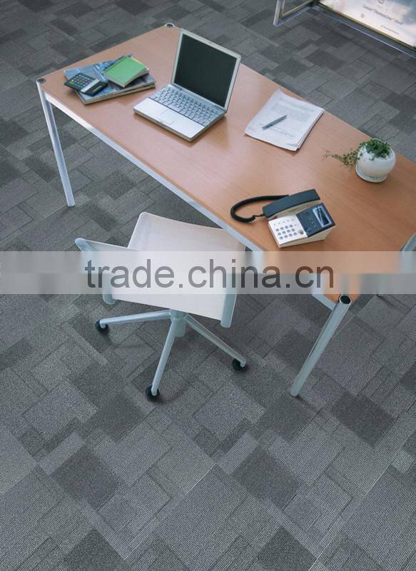 Multi level loop jacquard plain carpet tiles 50x50