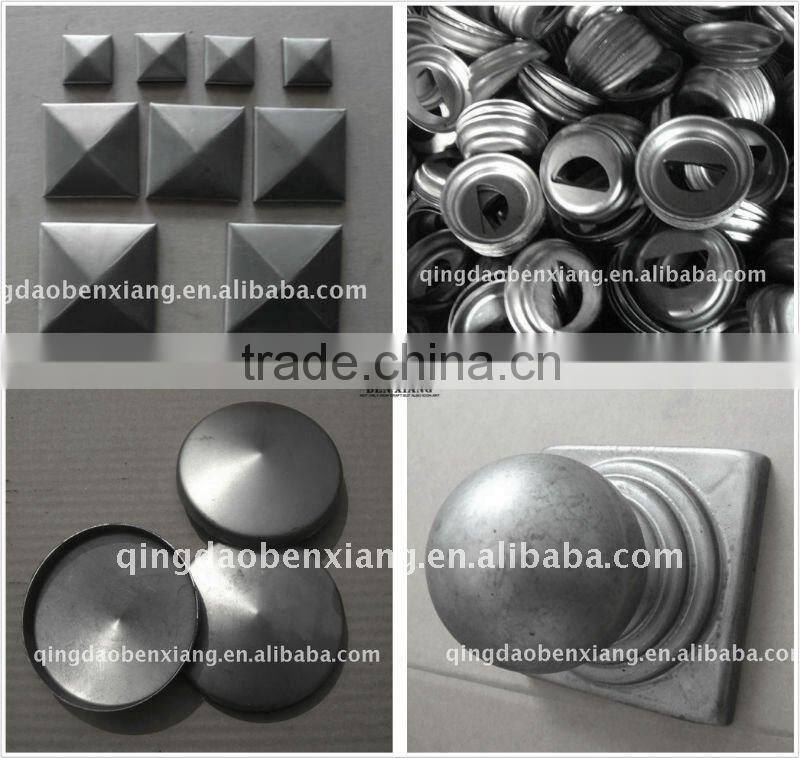 decorated stair parts,wrought iron post caps