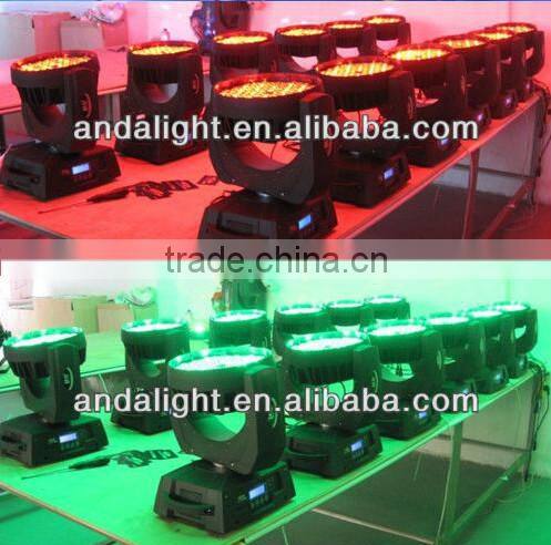 DJ Stage Effect Lighting 108*3W 4-in-1 Led Moving Head Light Wash Light