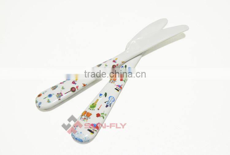 2016 Factory Wholesale plastic personalized children dinnerware Knife