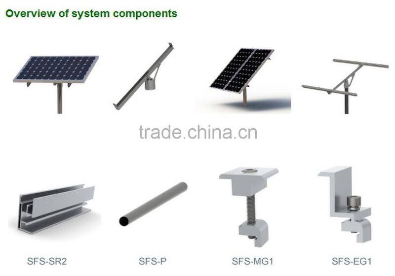 solar pole mount to install 1 to 16 pv panels mounting brackets