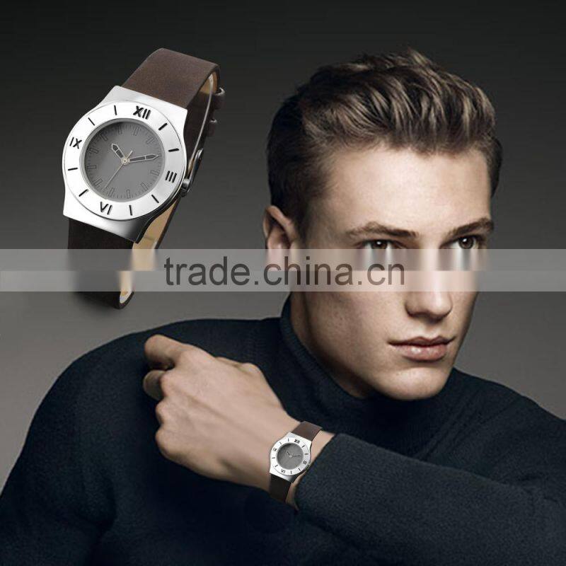 New Arrivals 2016 Leather Strap Watch ,Men Trendy Watch