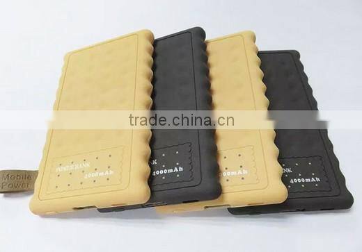2015 rechargeable ultra thin 4000mah cookie power bank for us market