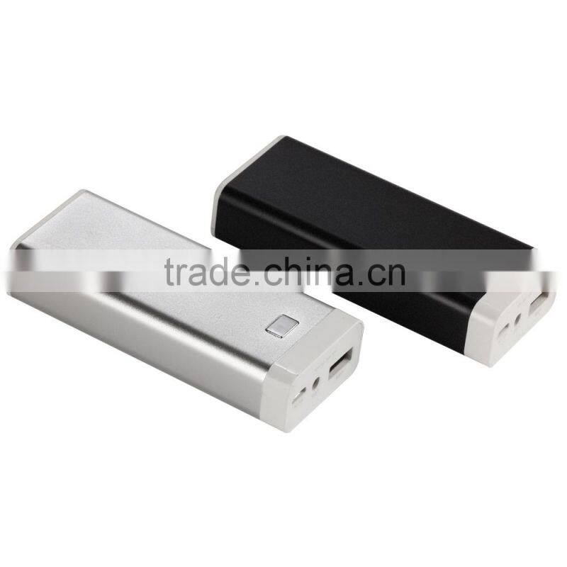 Universal usb cable private metal power bank 5000mah for Samsung S4/S5
