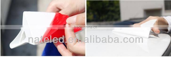 Energy saving led solar car flashing light,solar blinking led lamp shape of shark fin