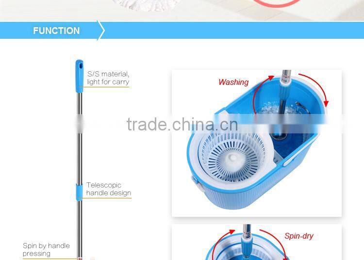 360 heavy duty cleaning wringer swivel mop and washing sink bucket
