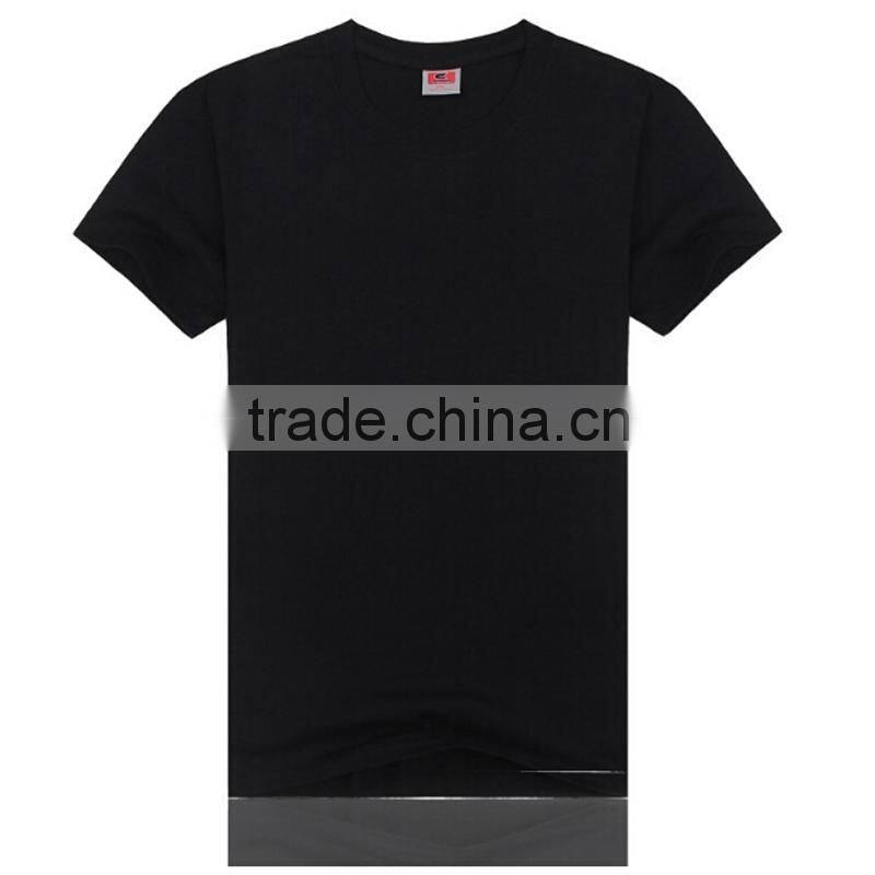 Promotional Wholesale Men's Plain Black T Shirt