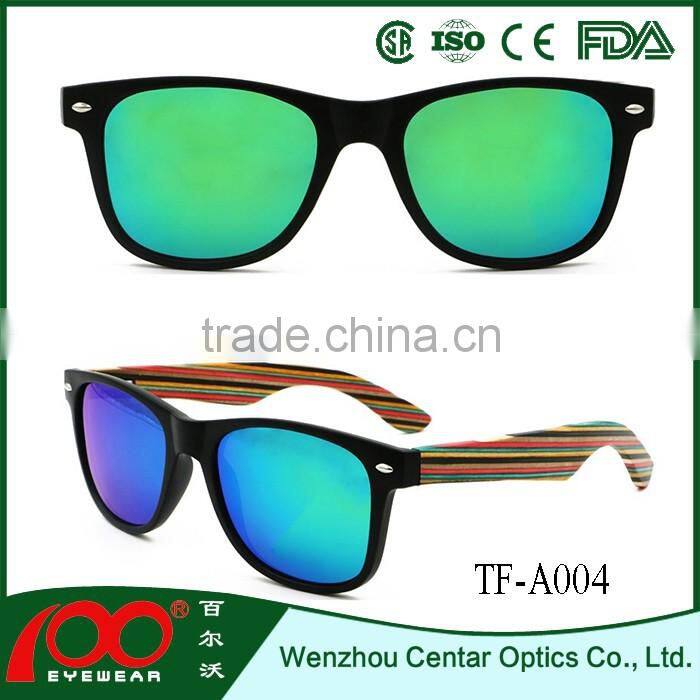 China supplier high quality optical glasses , wood polarized sunglasses , Bamboo sunglasses