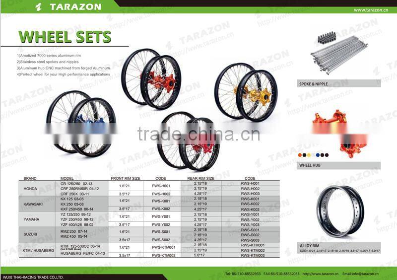 Front & Rear Billet Aluminium Alloy KTM Motocross Hub