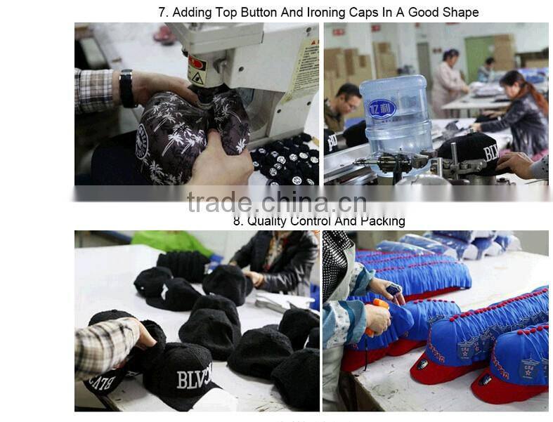 Black leather 6 panel snapback customize cap hat custom