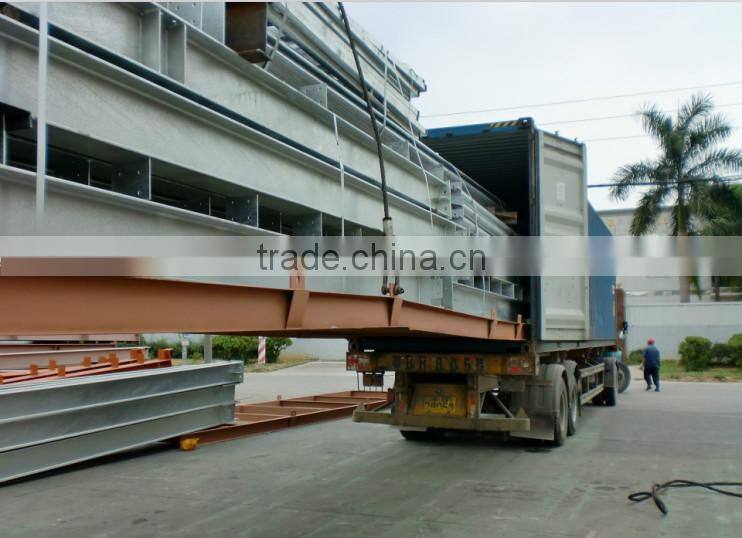 heavy steel high building crane structure,poly layers steel structure