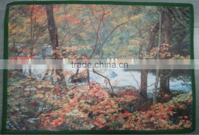 realistic colorful animal design printed door mat