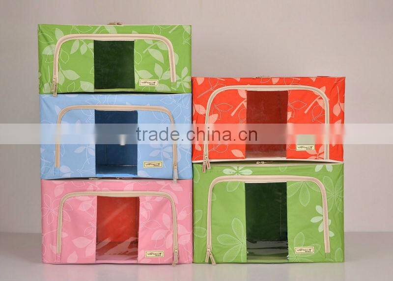 Foldable steel storage box