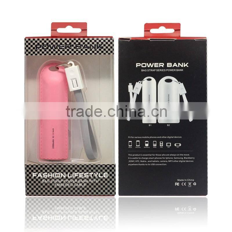 Rohs Certified Power Bank Charger Usb With Keychain High Quality Power Bank