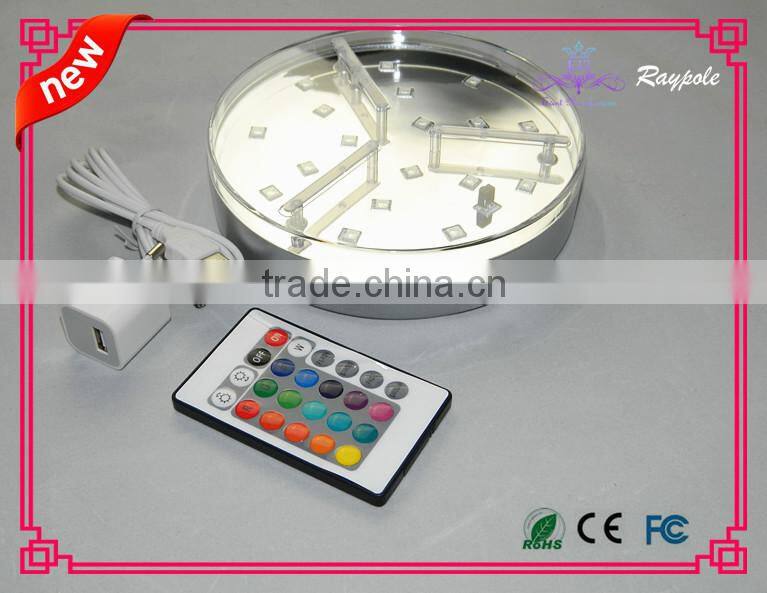 China wholesale RGB LED centerpiece light base/illuminator light base for event decoration