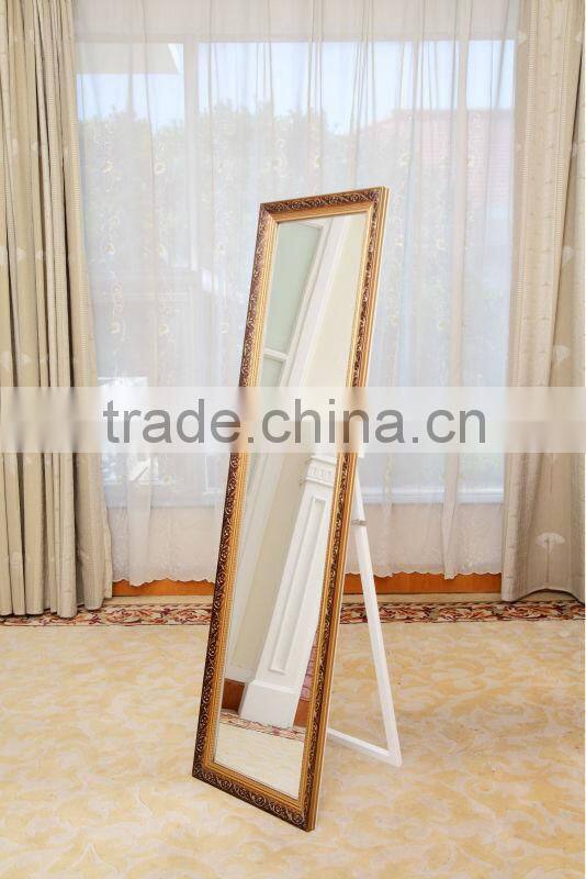 cheap home decoration classical empaistic standing mirror