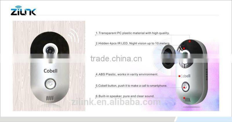 P2P Feature for Easy Remote Access of Wi-Fi Doorbell IP Camera