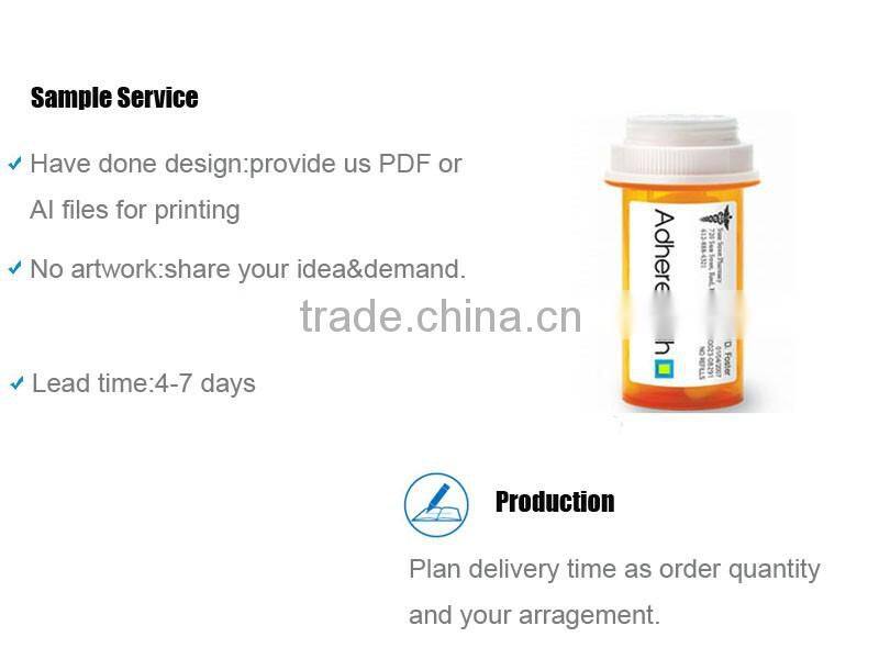 Pharmaceutical Vial Label Pill Mirror Stickers For Steroids Printing