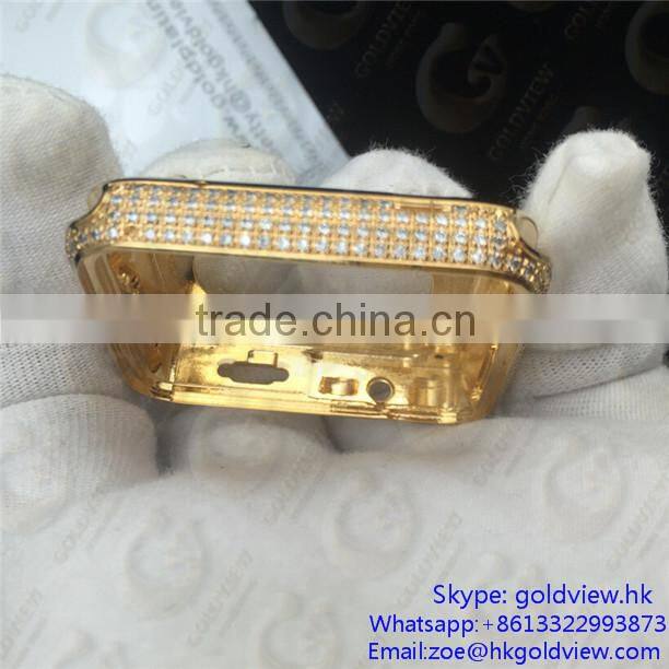 for apple watch 24k gold housing,new for apple watch gold,For apple watch housing gold color
