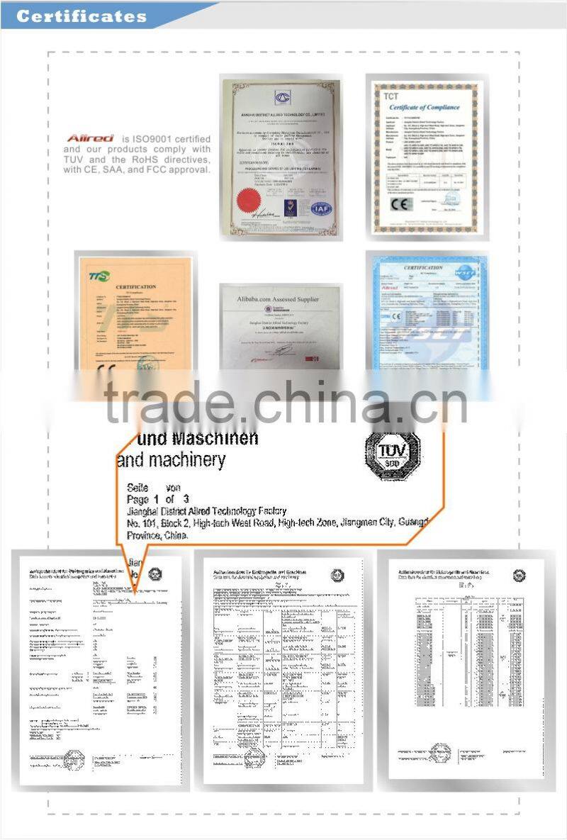 2015 New product cutout 175mm round 18w LED downlight glass cover