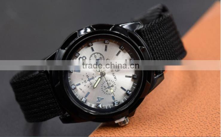 fashion woven man quartz gemius army fitness watch