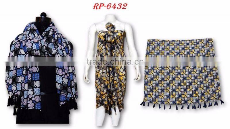 pareo scarf with hand work