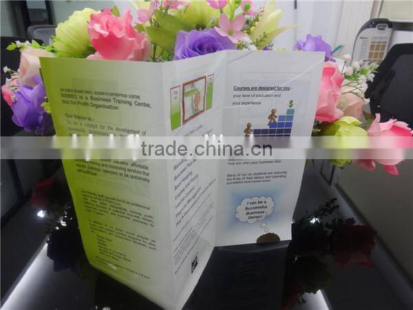 XHFJ Advertising booklet customized 4 color flyer printing