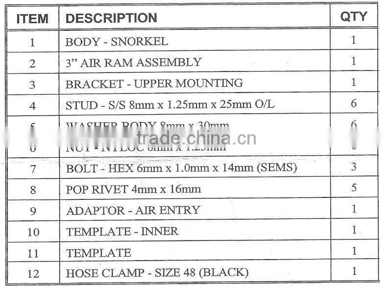 Land Cruiser LC40 Snorkel for Toyota Accessories