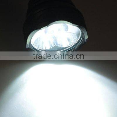promotional aluminum alloy led flashlight keychain 3-led aluminum flashlight