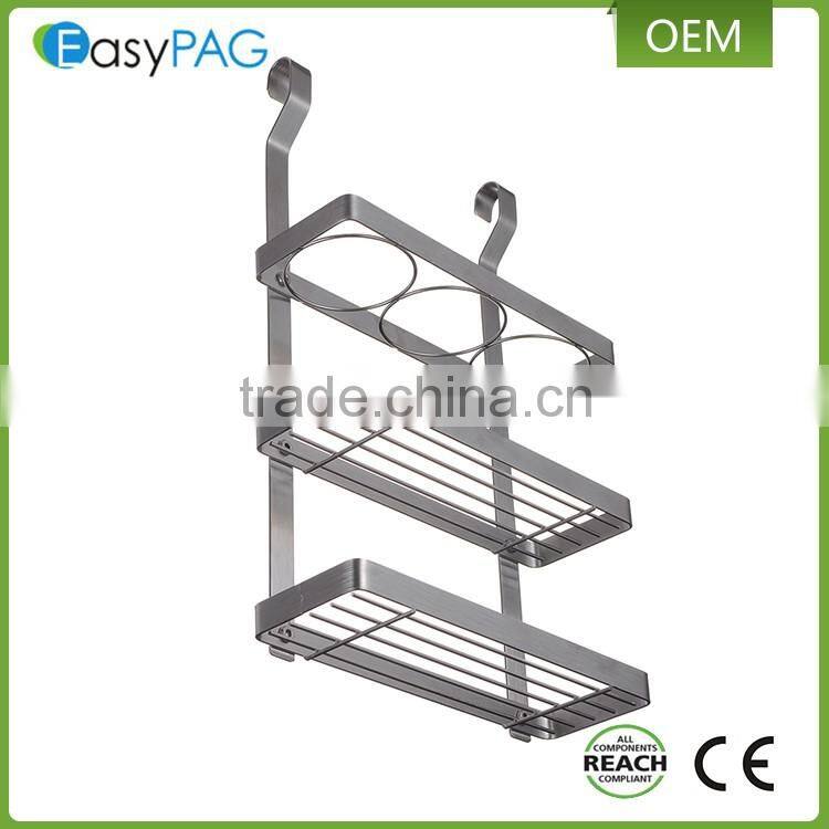 ESYLIFE Stainless Steel Hanging Kitchen Spice Rack, Silver (3 Tier)