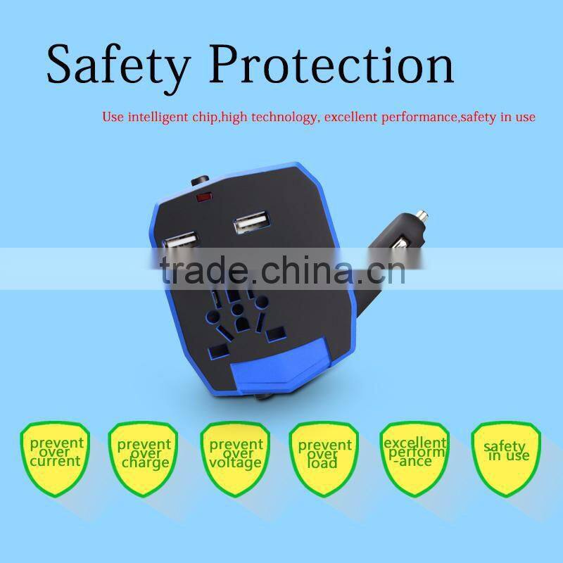 China Alibaba Hot Sale Universal Car Charger with Travel Adaptor and Wall Socket