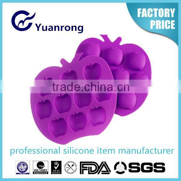 Apple Shape 100% Food Grade Silicone Ice Cube Tray