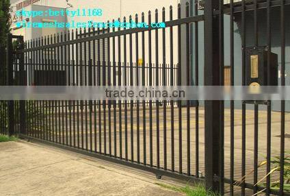 Retractable main fence wrought iron gate designs