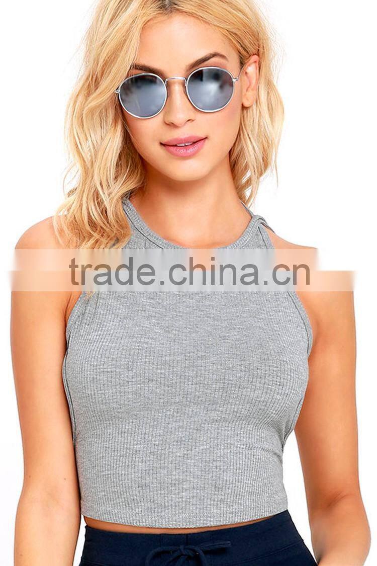 2016 Plain Open Hot Sexi Nude Girl Photo Tank Top Vest Show Back