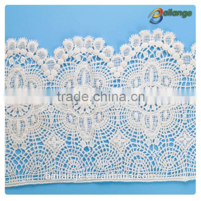 2014 fashion romantic elegant wedding austrian lace embroidery design for lady clothes