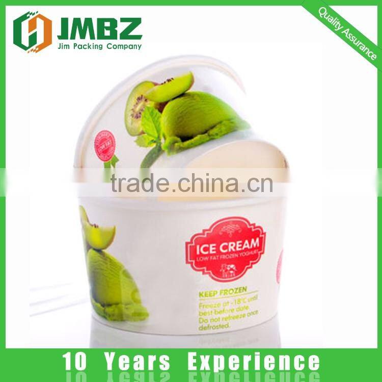 Wholesale print customized logo Ice cream Cup, Ice cream paper cup